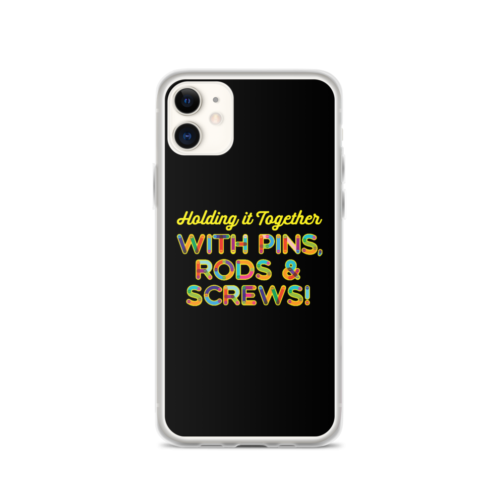 Holding It Together with Pins Rods Screws iPhone Case Sammi