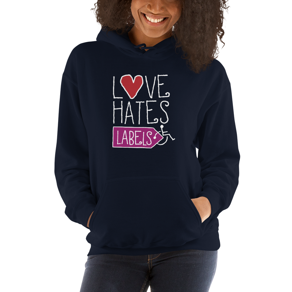 Love Hates Labels (Unisex Dark Hoodies) – Sammi Haney's