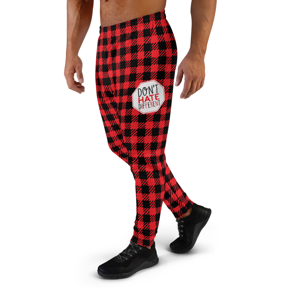 Don t Hate Different Buffalo Plaid Men s Joggers Sammi Haney s