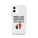 Unsolicited Medical Advice (iPhone Case) Standing Version