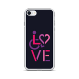 LOVE (for the Special Needs Community) iPhone Case Stacked Design 2 of 3