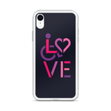 LOVE (for the Special Needs Community) iPhone Case Stacked Design 2 of 3