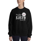 Big Fan of this Sassy Little Girl (Esperanza - Raising Dion) Sweatshirt Dark Colors