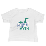 baby shirt normal is a myth loch ness monster lochness peer pressure popularity disability special needs awareness inclusivity acceptance activism