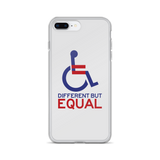 Different but Equal (Disability Equality Logo) iPhone Case