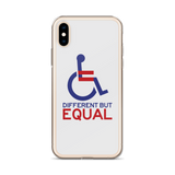 Different but Equal (Disability Equality Logo) iPhone Case