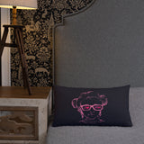 I Love Pink (Esperanza - Raising Dion) Pink on Navy Pillow