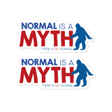 Normal is a Myth (Bigfoot) Stickers (2X)