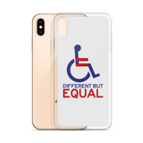 Different but Equal (Disability Equality Logo) iPhone Case