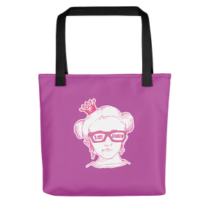 tote bag Sass Queen Fan Sammi Haney Esperanza Netflix Raising Dion sassy wheelchair pink glasses disability osteogenesis imperfecta