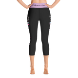 Different Does Not Equal Less (As Seen on Netflix's Raising Dion) Black Yoga Capri Leggings