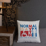 Normal is a Myth (Sign Icons) Pillow