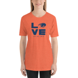 Love Sees No Limits (Halftone Stacked Design, Unisex Shirt)