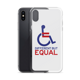 Different but Equal (Disability Equality Logo) iPhone Case