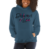 Different Does Not Equal Less (As Seen on Netflix's Raising Dion) Light Color Hoodies with Digital Glitter