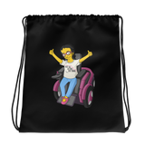 drawstring bag Not All Actor Use Stairs yellow cartoon Raising Dion Esperanza Netflix Sammi Haney ableism disability rights inclusion wheelchair actors disabilities actress